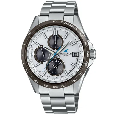 Pre-owned Casio Oceanus Ocw-t2600j-7ajf Classic Line Titanium Radio Solar Watch 42.8mm
