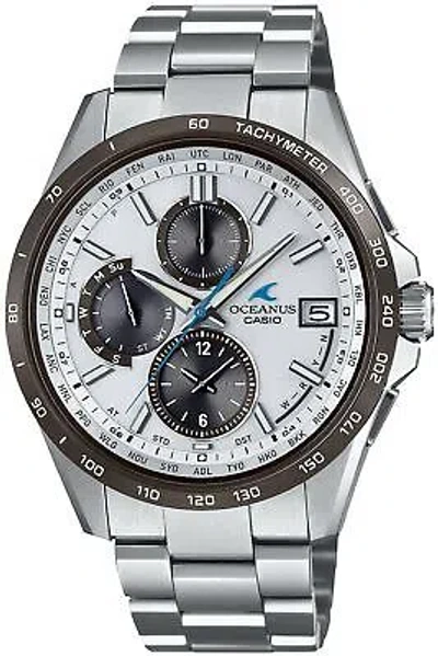 Pre-owned Casio Oceanus Ocw-t2600j-7ajf Men Watch Japan Classic Line Titanium Radio Solar