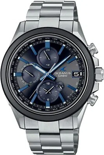 Pre-owned Casio Oceanus Ocw-t4000a-1ajf Solar Radio Men's Watch In Box