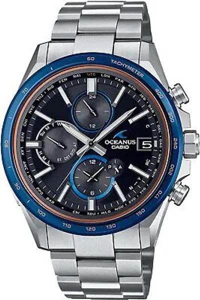 Pre-owned Casio Oceanus Ocw-t4000d-1ajf Solar Radio Men's Watch Bluetooth In Box