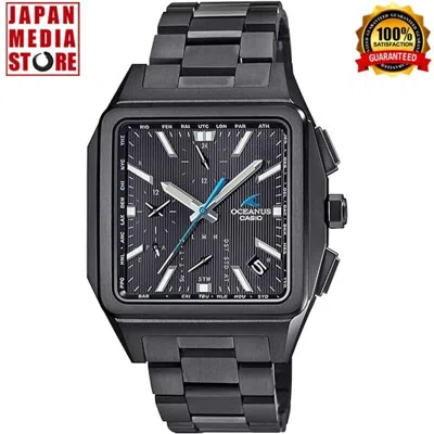 Pre-owned Casio Oceanus Ocw-t5000b-1ajf Titanium Bluetooth Mobile Radio Solar Men Watch