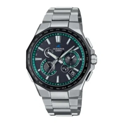 Pre-owned Casio Oceanus Ocw-t6000a-1ajf Black Titanium Radio Solar Men's Watch In Box