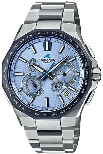 Pre-owned Casio Oceanus Ocw-t6000bv-2ajr 20th Anniversary Limited Solar Radio Men Watch