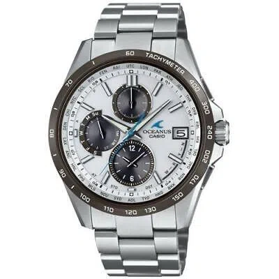 Pre-owned Casio Ocw-t2600j-7ajf Oceanus Classic Line Chronograph Men's Watch