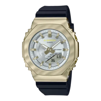 Pre-owned Casio Orologio  G-shock Serie Belle Courbe Gm-s2100bc-1aer Black Silver/gold
