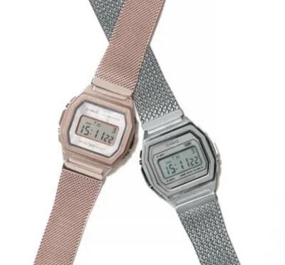 Pre-owned Casio Pair Watches A1000ma-7jf × A1000mcg-9jf Japan