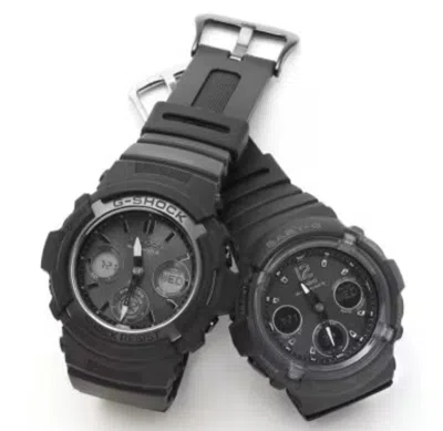 Pre-owned Casio Pair Watches Awg-m100sbb-1ajf × Bga-2800-1ajf Japan