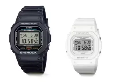 Pre-owned Casio Pair Watches Dw-5600ue-1jf × Bgd-565u-7jf Japan
