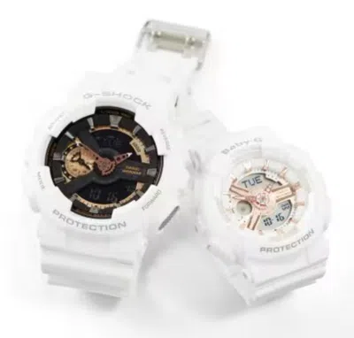 Pre-owned Casio Pair Watches Ga-110rg-7ajf × Ba-110xrg-7ajf Japan