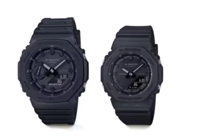 Pre-owned Casio Pair Watches Ga-2100-1a1jf × Gma-p2100bb-1ajf Japan