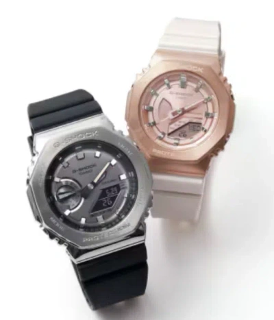 Pre-owned Casio Pair Watches Gm-2100-1ajf × Gm-s2100cw-7ajf Japan
