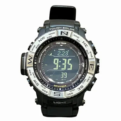 Pre-owned Casio Plastic Stainless Steel Wristwatch () In Multi