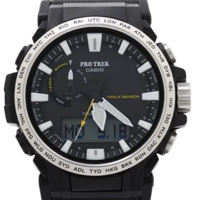 Pre-owned Casio Plastic Stainless Steel Wristwatch () In Multi