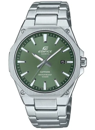 Pre-owned Casio Pre-order  Edifice Standard Quartz Efr-s108dj-3ajf Date Men's Watch Khaki