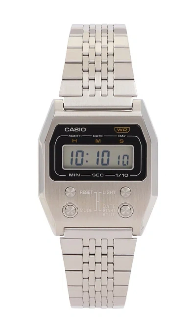 Casio Premium Vintage A1100 Series Watch In Silver