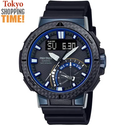 Pre-owned Casio Pro Trek Angler Line Prw-73x-1jf Solar Atomic Radio Outdoor Men`s Watch
