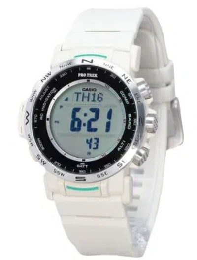 Pre-owned Casio Pro Trek Climber Line Digital Radio Controlled Prw-35-7 100m Mens Watch