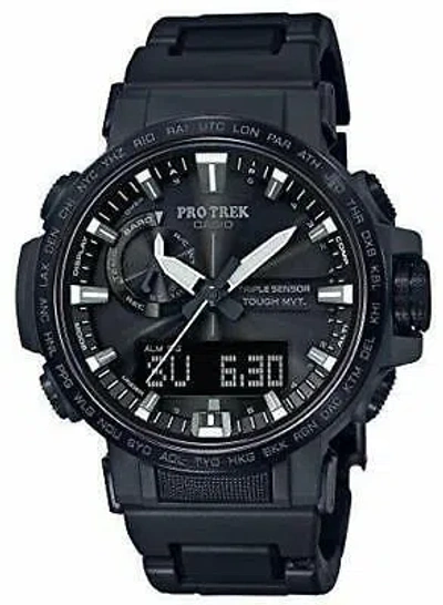 Pre-owned Casio Pro Trek Climber Line Prw-60fc-1ajf Solar Radio Men's Watch 2018