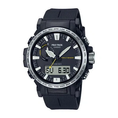 Pre-owned Casio Pro Trek Climber Line Prw-61-1ajf Men's Watch Solar Atomic Radio Outdoor
