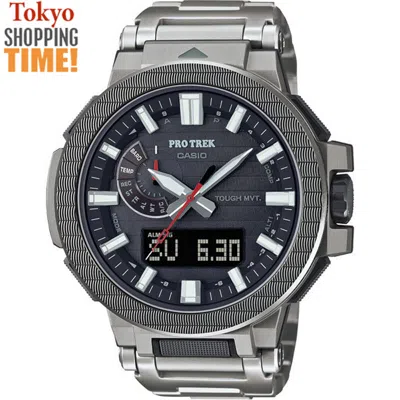 Pre-owned Casio Pro Trek Manaslu Prx-8001yt-7jf Knife Ridge Solar Men Watch Limited Series