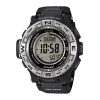Casio Pro Trek Mens Multi-function Digital Black Strap Watch Prw3500-1cr In Black