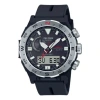 Casio Pro Trek Mountaineering Analog-digital Watch 'black Silver Steel'