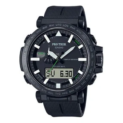 Casio Pro Trek Outdoor Sports Stylish Analog Watch 'black White'