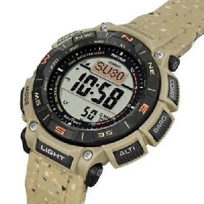 Pre-owned Casio Pro Trek Prg-340sc-5jf Climber Solar Digital Men's Watch