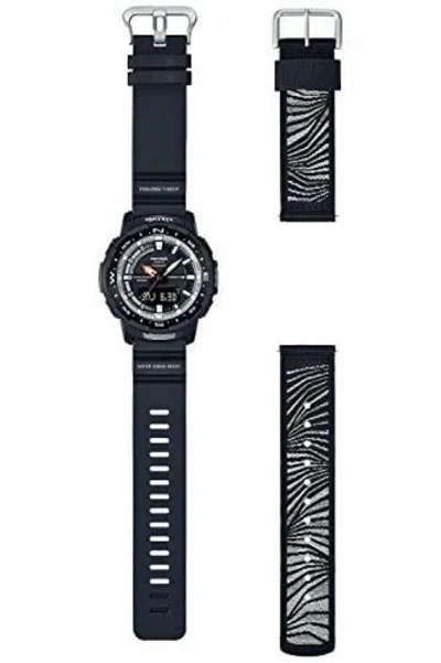 Pre-owned Casio Pro Trek Prt-b70be-1jr Extra Band Limited Bluetooth Men's Watch