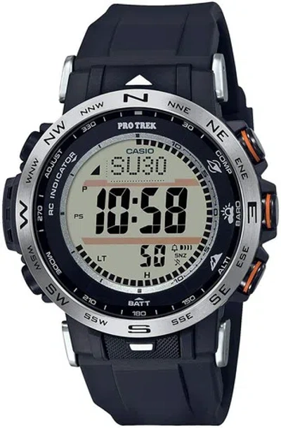 Pre-owned Casio Pro Trek Prw-30-1ajf Solar Radio Men's Watch In Box