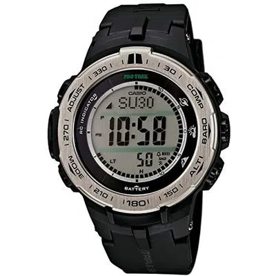 Pre-owned Casio Pro Trek Prw-3100-1jf Prw-3100-1 Slim Line Triple Sensor