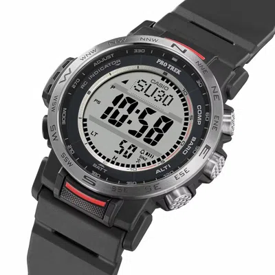 Pre-owned Casio Pro Trek Prw-35-1ajf Climber Triple Sensor Digital Solar Atomic Watch Gift
