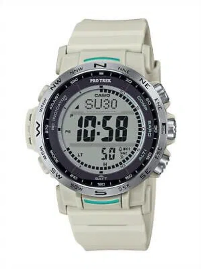 Pre-owned Casio Pro Trek Prw-35-7jf Black Camp Climbing Hiking Men's Watch In Box