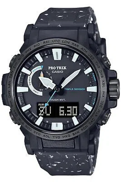 Pre-owned Casio Pro Trek Prw-61nj-1jr Nacs-j Collaboration Model Radio Solar Watch 47.4mm