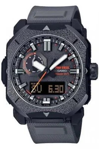 Pre-owned Casio Pro Trek Prw-6900bf-1jf Climber Line Radio Solar Men Watch In Box