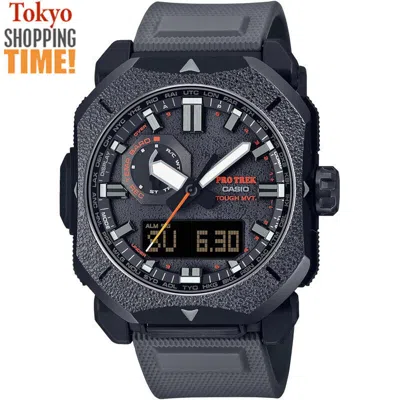 Pre-owned Casio Pro Trek Prw-6900bf-1jf Climber Line Solar Radio Compass Outdoor Men Watch