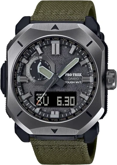 Pre-owned Casio Pro Trek Prw-6900yb-3jf Climber Line Radio Solar Men's Watch From Japan