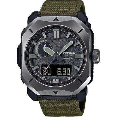 Pre-owned Casio Pro Trek Prw-6900yb-3jf Climber Line Radio Solar Men's Watch From Japan