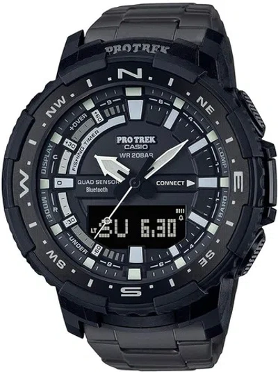 Pre-owned Casio Protrek Prt-b70yt-1jf Angler Line Men's Watch In Box