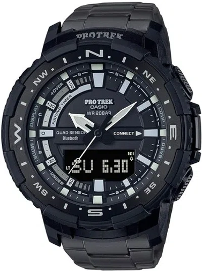 Pre-owned Casio Protrek Prt-b70yt-1jf Angler Line Men's Watch In Box From Japan