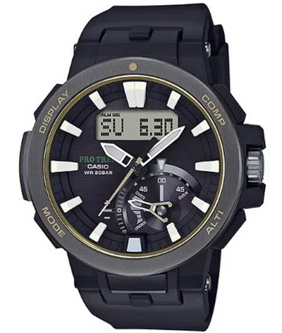 Pre-owned Casio Protrek Tough Solar Multiband Men's Watch Prw-7000-1b