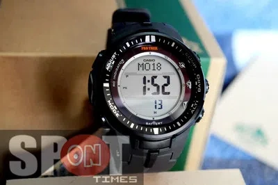 Pre-owned Casio Protrek Triple Sensor Multiband 6 Solar Men's Watch Prw-3000-1d Prw3000 1