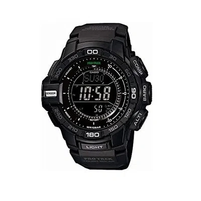 Pre-owned Casio Protrek Watch Solar Prg-270-1ajf Black In All Black