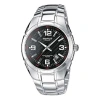 Casio Quartz Edifice Stainless Steel Strap Mens Silver Analog In Metallic