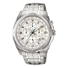 Casio Quartz Edifice Stainless Steel Strap White Dial Mens White Analog