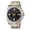 Casio Quartz Gold/ Sports Unisex Mens Silver Analog In Gray