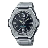 Casio Quartz Limited Edition Waterproof Stainless Steel Strap Unisex Mens Black Analog In Metallic