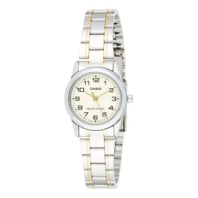Casio Quartz Movement Stainless Steel Wrist Waterproof Silverwhite Analog