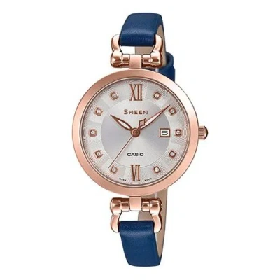 Casio Quartz Sheen Sapphire Crystal Waterproof Blue Strap Blue Analog