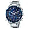 Casio Quartz Solar Powered Edifice Waterproof Sports Stainless Steel Strap Mens Silver Analog